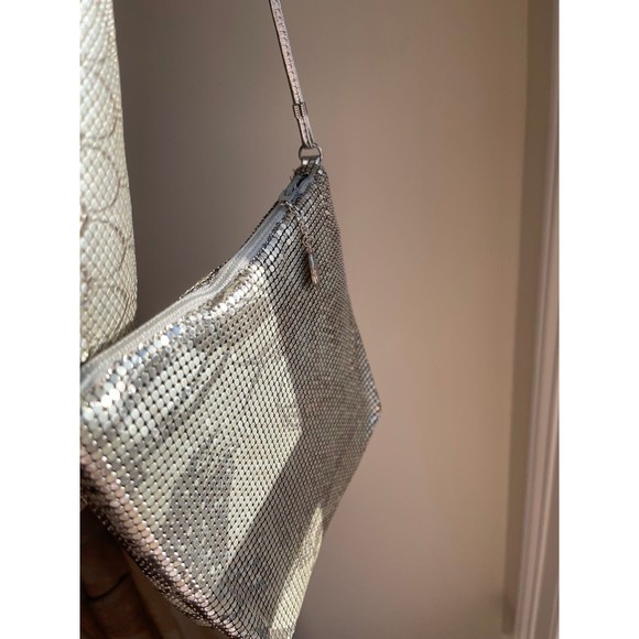 Vintage 1980s Whiting and Davis Silver Mesh Belt and Bag - Picture 8 of 8
